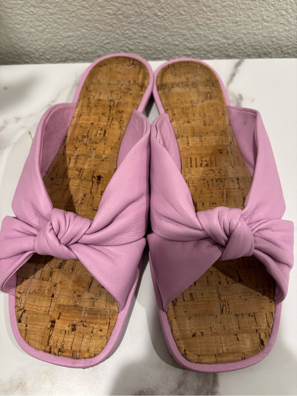 Vince Camuto Lilac Knot Slide Sandals - Picture 5 of 6